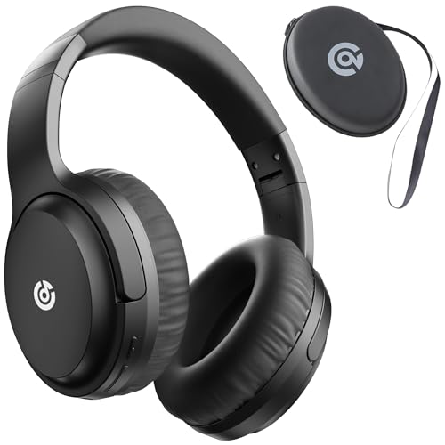 Falebare Bluetooth Headphones Over Ear 120H Playtime, Wired Wireless Headphones with Microphone, Foldable Lightweight HiFi Stereo Sound Headset with Headphones Case, for Travel/Work/PC