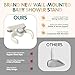 Baby Bath Support Stand Shower - Wall-Mounted Baby Shower Stand with Strong Suction Cups. Foldable Adjustable Baby Standing Support for Infants, Toddlers aged 8-36 Months. Soporte para Bañera de Bebé
