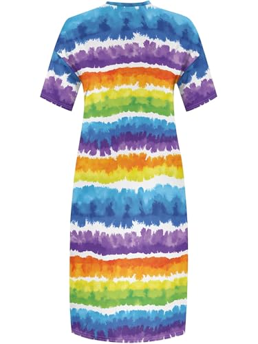 Image of PinkPatty Women's Plus Size Short Sleeve Maxi Dress Casual Loose V Neck Long Dress with Pockets