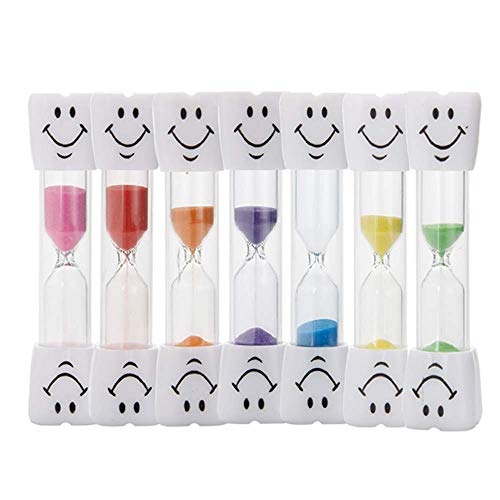 Reloj de Arena Temporizador,7 Pcs Reloj de Arena Sonriente,Reloj de Arena de...