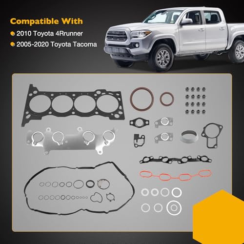 Image of HS26357PT Head Gasket Set for 2.7L Engine, Compatible with 2005-2020 Toyota Tacoma 2010 4Rrunner, Replace# HGS954 11115-75050