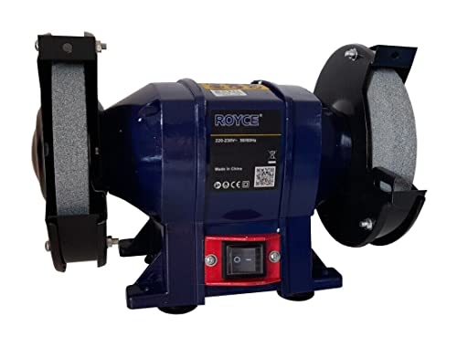 SMERIGLIATRICE MOLA DA BANCO 150W 2 DISCHI 2 PIETRE 125MM PROFESSIONALE RBG-125