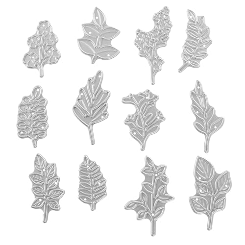 Uonlytech Flower Stencils for Cutting Metal Embossing Dies Handcraft Tools for Scrapbook