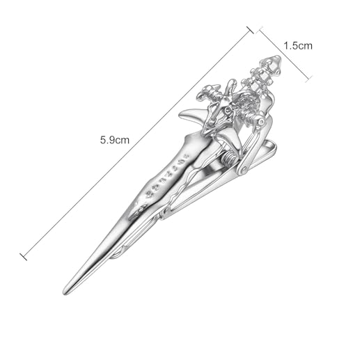 Image of Yoursfs Vintage Scottish Sword Tie Clips for Men Personalised Tie Clips Funny Sword Tie Bars Unique Cool Tie Pin for Men's Jewelry Gift