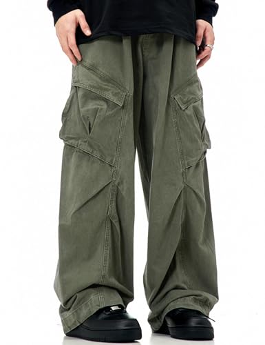 Cargo Pants Y2k Baggy Streetwear Jeans Hip Hop Demin Joggers Wide Leg Baggy Parachute Pants for Men