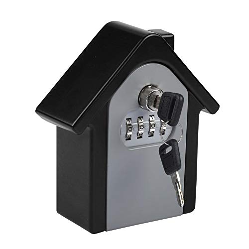 Tosuny Safe Lock Box,4 Digit Password Combination Password Key Safety Code Keys,Holder Storage Lock Box Case for Indoor Outdoor