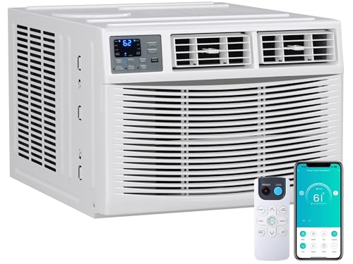 Image of 23200 BTU Smart WiFi Window AC with Heat, 4-in-1 Cool Heat Dehumidifier Fan Combo, App & Remote Control, Fits Large Bedroom Apartment Living Room Up to 1500 Sq. ft