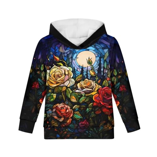 Talayituse Hoodies for Girls Boys Youth Kids Lightweight Hooded Pullover Long Sleeve Sweatshirts Jacket Tops with Pocket3
