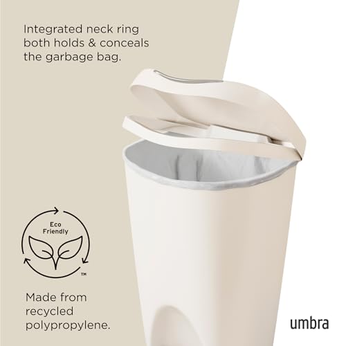Caneca de basura de cocina Umbra Brim 50L con tapa miniatura 5
