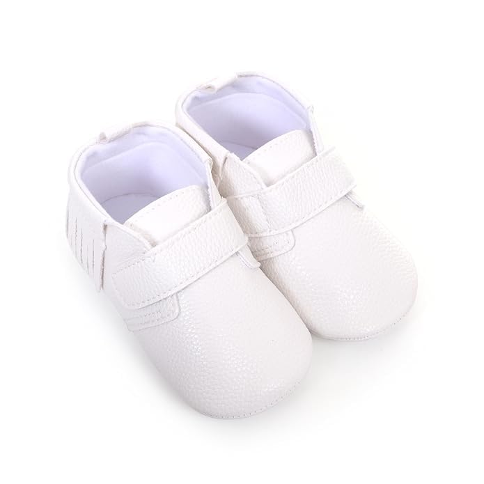 Baby Girls Booties, Soft White Prewalker Shoes with Socks, Comfortable Infant Footwear for Girls, 6–9 Months-image-28