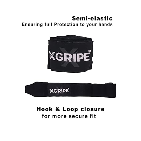 XGRIPE's Kids Set Matte Flex Leather Punching Bag, Boxing Gloves, Semi Elastic Hand Wraps and PVC Coated Jumping Rope, Boxing MMA Kickboxing Training Workout (Black, 4FT)