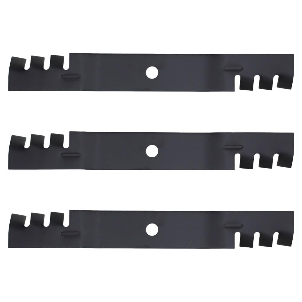 RAParts (3) Toothed Mower Blades Fits John Deere ZTrak Z525E Z535M Z540M Z375R Replaces M143520