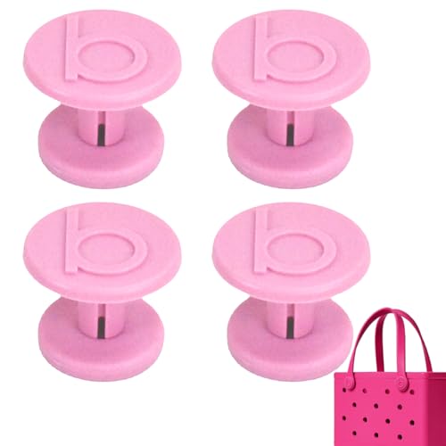 Replacement Rivets for Bogg Bag 4Pack Beach Bag Replacement Buttons Replacements Rivets Repair Beach Tote Bag Accessories (Pink)