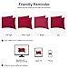 uxcell Pillow Shams Oxford Pillow Cases Egyptian Cotton 300 Thread Count Solid/Plain Pattern Set of 2 Queen(20
