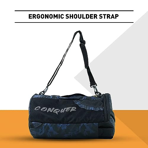 MuscleBlaze Hybrid Gym Backpack, 40L, Camo - Image 3