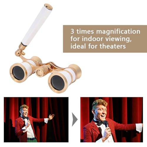 Binoculares compactos Opera Glasses 3x 25mm miniatura 4