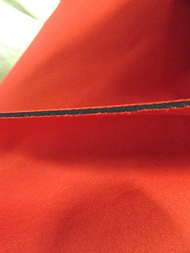 BIGZFABRIC® Neoprene Bonded Sponge Waterproof Wetsuit Fabric Red 3mm Thick Sold by The Foot and Yard (1 Yard)
