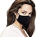 Pack 8 Black Dust Mouth Mask - All Cotton Covering - Reusable Cloth Comfy Breathable Material Black Pack 8pcs