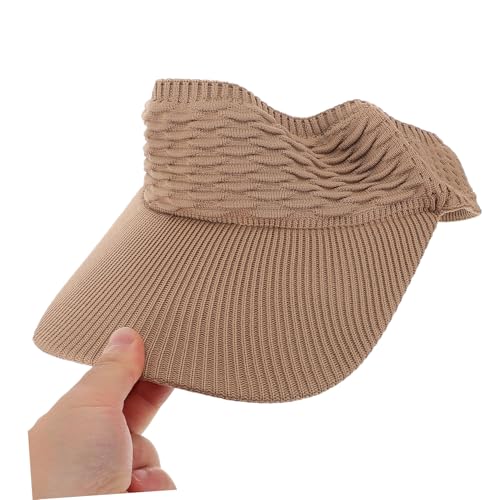 FRCOLOR Baseball Cap for Men and Women Breathable Outdoor Sports Hat Wide Brim for Sun Stylish Design for Activities Fit Khaki3