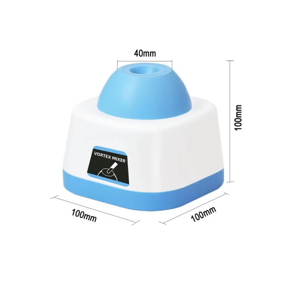 Toplionace Mini-Vortex-Mischer, Tragbarer Laborschüttler, Touch-Start 0-3000 U/Min für Reagenzgläser und Kleine Behälter