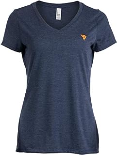 Pizza Love | Embroidered Pepperoni Slice Cute, Funny Cool Women's V-Neck T-Shirt-(Vneck,M) Vintage