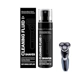 Shaver Cleaning Fluid & Lubricant Spray,100ml Shaver Cleaner Spray for Electric Razors,Trimmer Cleaner,Easy Cleaning,Rust Prevention & Lubricating Care,Helps Remove Hair and Debris