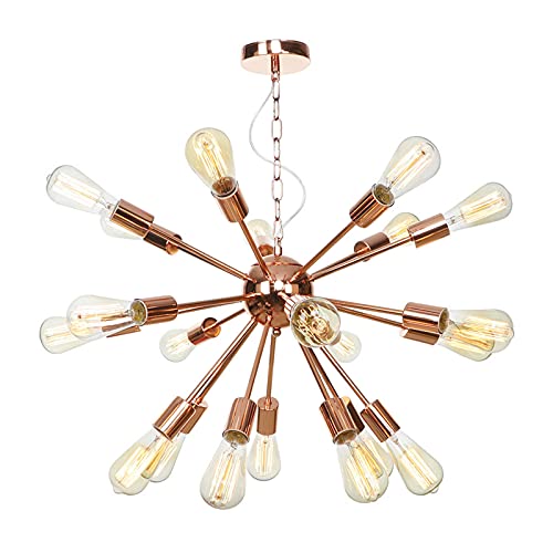 Lustre Spoutnik or rose : illuminez enfin vos grandes pièces sombres avec style
