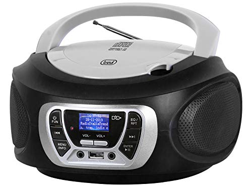 Trevi CMP 510 DAB Stereo Portatile con Radio Digitale DAB e FM RDS, Lettore CD, USB, AUX-IN, Display...
