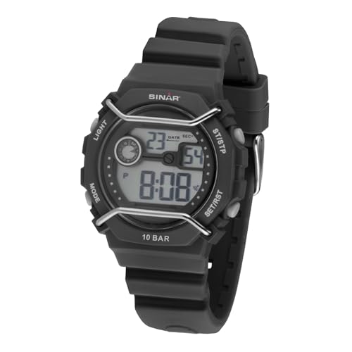 Montre sport garçon pour piscine et outdoor numérique quartz noire