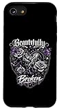 Installation facile Design Gothique Emo Magnifiquement brisé Coque pour iPhone SE (2020) / 7/8