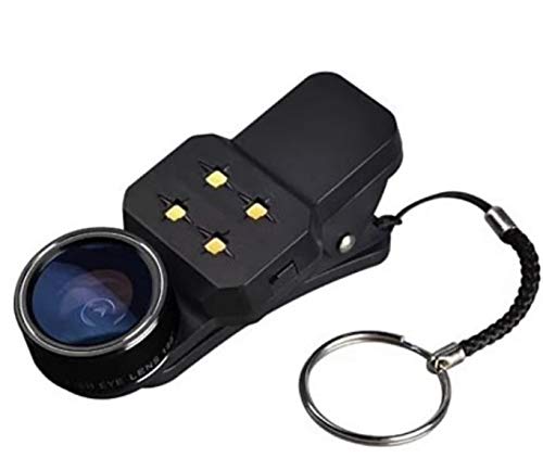 4-in-1 Selfie Flash-Super Wide Lens, Fisheye Lens, Macro Lens, Precision Glass Optics