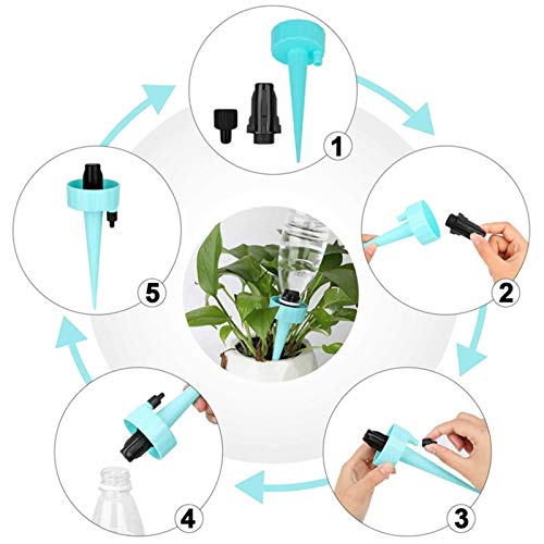 lifcasual 6PCS Dispositivos de irrigação de plantas autivas Picos de autorregulação Controle de libe
