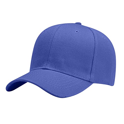 Gorras de béisbol bordadas para hombres y mujeres, gorras de béisbol para correr, entrenamiento y actividades al aire libre, gorras de béisbol, soporte de pared de madera (azul, talla única)