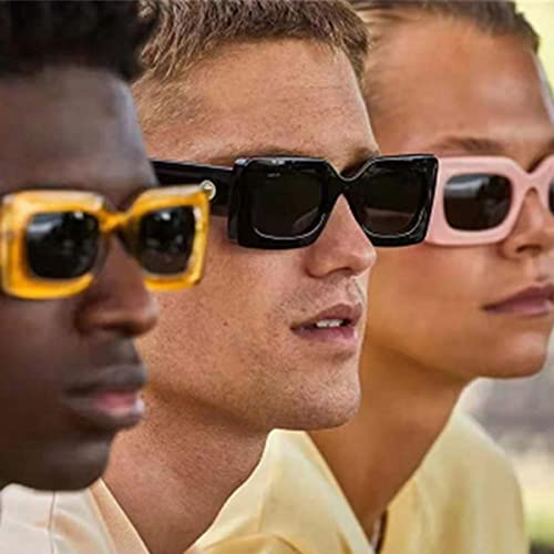 IKANOO Retro Rectangle Sunglasses for Women Vintage 90’s Candy Color Sunglasses Square Frame Y2K Eyewear4