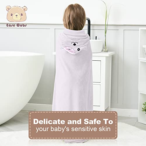 Ease Cubs 18-Piece Baby Bath Towel And Washcloth Sets, Baby Registry Search Essentials For Boys And Girls - Newborn Gifts For Infant And Toddler - Baby Bathtub Stuff - Bear, Cat #TOP2