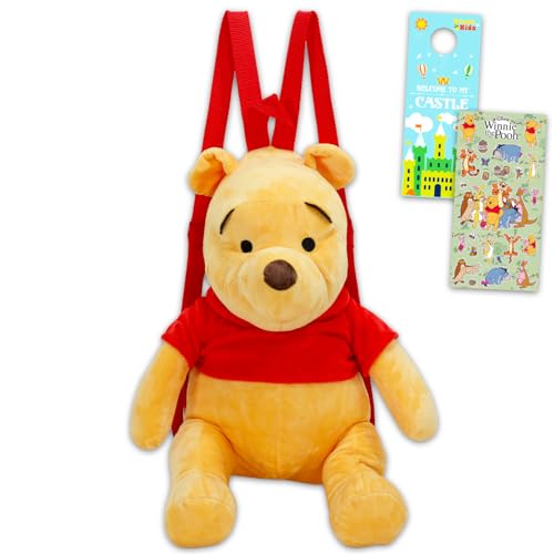 Winnie The Pooh Plushie Backpack Set - Bundle with 16