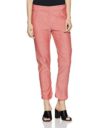 Aurelia Women's Relaxed Fit Pants (18FEK60074-79254_XL_Pink)