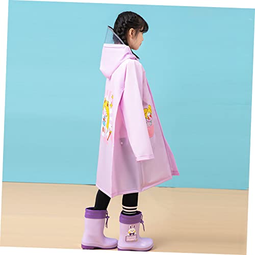 Gogogmee Capa De Chuva Infantil Conjunto De Viagem Macacão Poncho De Plástico Reutilizável Capa De C