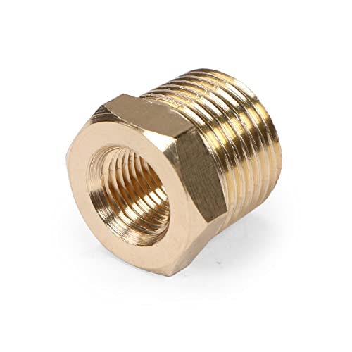 Buje hexagonal reductor NPT 3/8 a 1/8 de latón resistente U.S. Solid para tuberías 5