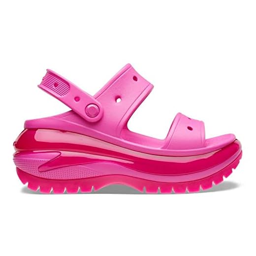 Sandália crocs classic mega crush plataform sandal juice - 39