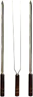 Kit 3 Espetos Artesanais Inox P/Churrasco