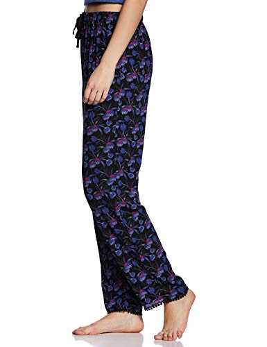 Image of Van Heusen Women's Printed Lounge Pants | Drawstrings & Side Pockets | Ultra Soft Fabric | Relaxed Fit | At home pyjamas | Everyday Comfort | Printed | Style 55306 | Available in Pack of 1 & 2