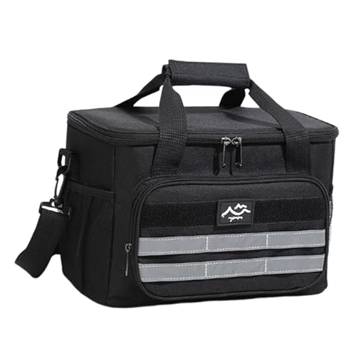 Caja de almuerzo genérica isotérmica, portátil con asa | Bolsa de transporte de alimentos portátil de gran capacidad impermeable para senderismo, camping, lactancia y trabajo de viaje picnic barbacoa