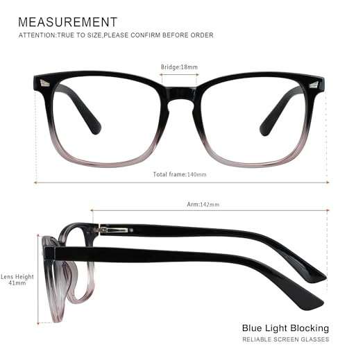 Image of Vintage Square Progressive Multifocal Presbyopic Glasses, Photochromic Gray Sunglasses for Men Women Readers (Black Purple,+0.00 /+1.75 Magnification)