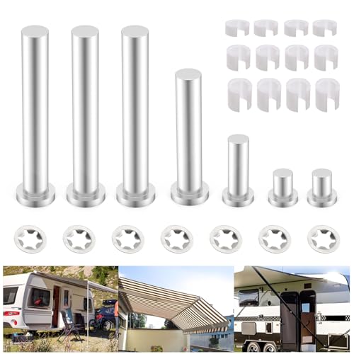 ZHONGXIA Awning Arm Repair Pin and Fastener Kit 431840 431847 436366 540900 Compatible with D-oMetic Power RV Awning 9100, 9200