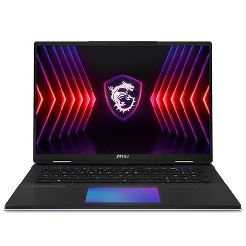 MSI Titan 18 HX A14V 18" Gaming Laptop | 4K 120Hz Mini LED Display | Intel Core i9-14900HX Unlocked CPU | 64 GB DDR5 5600MHz RAM | 4TB PCIe Gen 5 SSD | Nvidia GeForce RTX 4090 16GB GDDR6