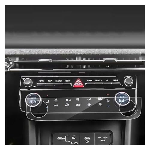 Protecteur d'écran navigation en verre trempé pour climatisation Hyundai Tucson 2025