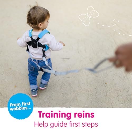 Trunki ToddlePak - Fuss Free Baby Walking Reins and Toddler Safety Harness  Bert Bear (Blue)