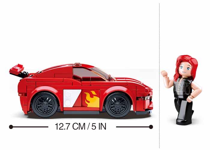 Sluban M38-B0633D Car Club Bird - Set Costruzioni 163 Pezzi - Compatibile Con Marchi Leader - Auto Da Assemblaggio