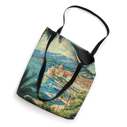 Bolso Tote con diseño Monte Carlo y palmeras miniatura 2